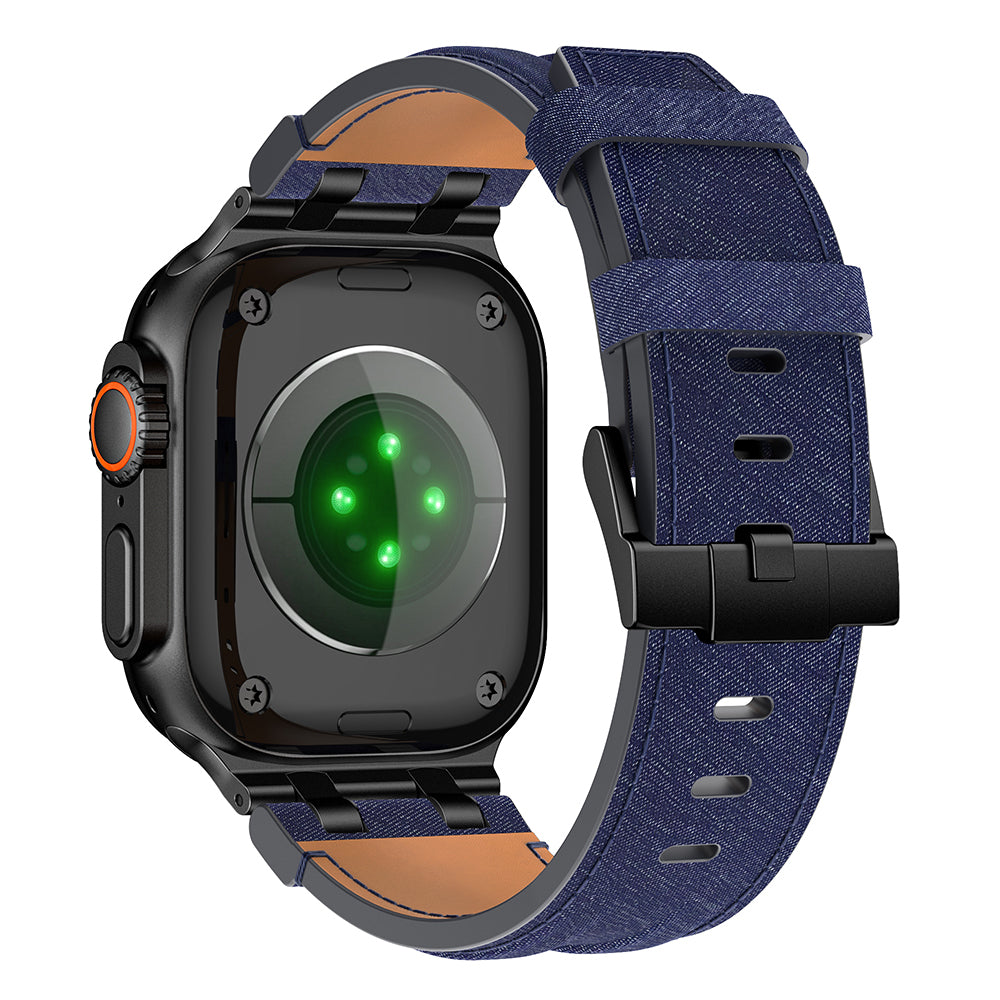 Apple Watch Ultra 49mm Zore KRD-153 Kot Kumaş Tasarımlı Kordon