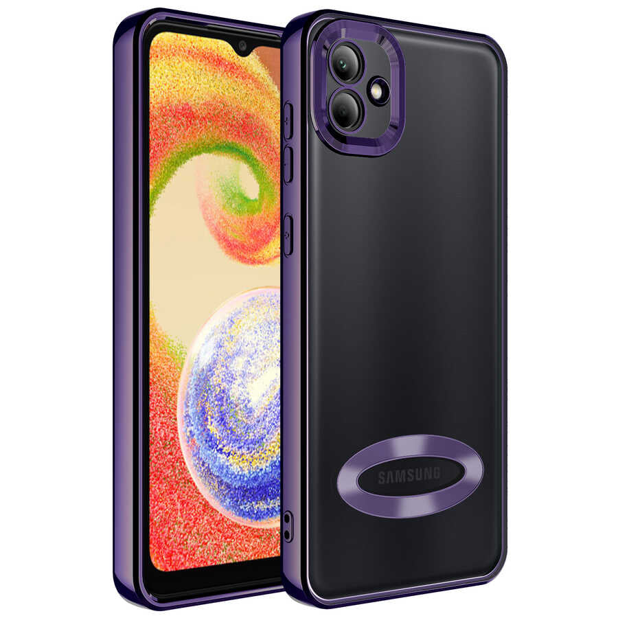 Galaxy A03 Kılıf Kamera Korumalı Logo Gösteren Zore Omega Kapak