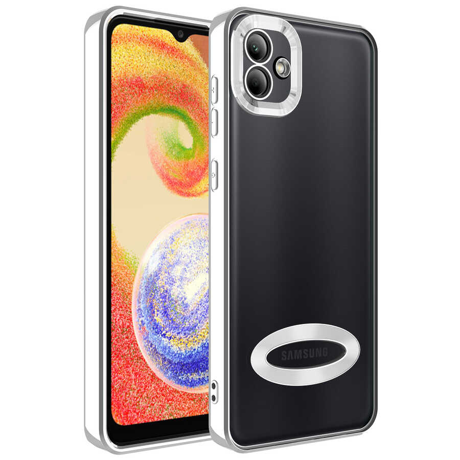 Galaxy A03 Kılıf Kamera Korumalı Logo Gösteren Zore Omega Kapak