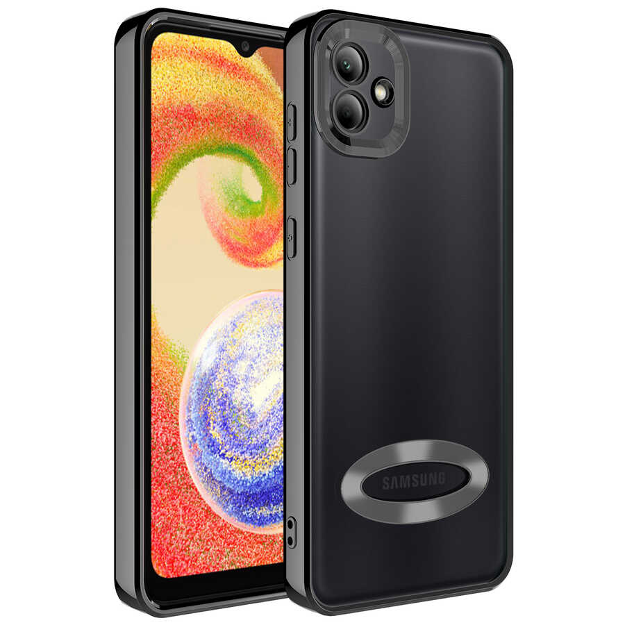 Galaxy A03 Kılıf Kamera Korumalı Logo Gösteren Zore Omega Kapak