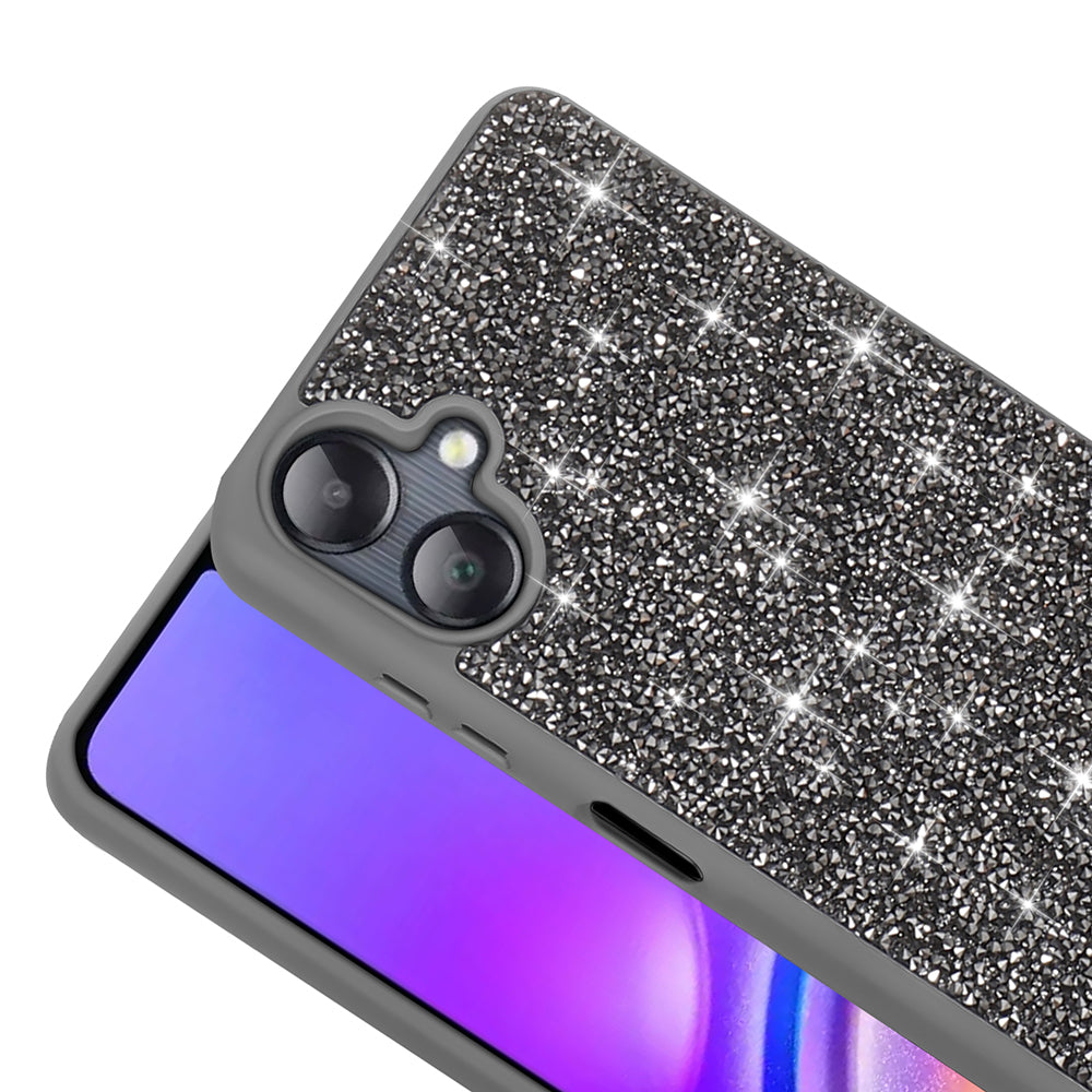 Galaxy A06 Kılıf Parlak Taşlı Tasarım Zore Pırlanta Kapak