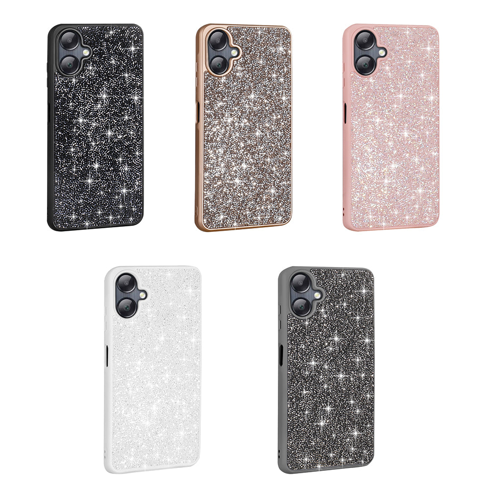 Galaxy A06 Kılıf Parlak Taşlı Tasarım Zore Pırlanta Kapak