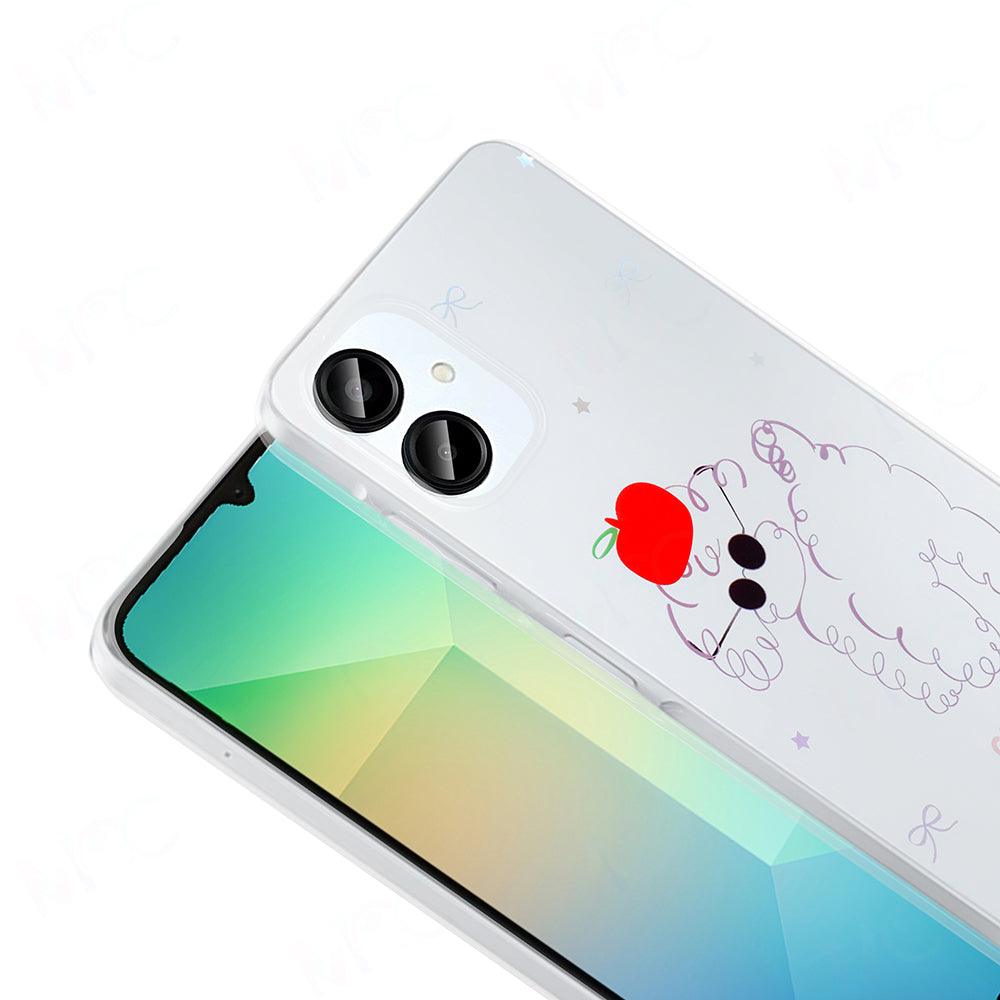 Galaxy A06 Kılıf Şeffaf Figürlü Zore Folk Sert Kapak