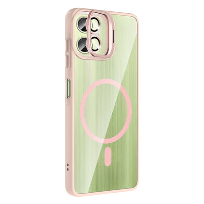Galaxy A07 Kılıf Standlı ve Kamera Lens Hediyeli Zore Etro Kapak