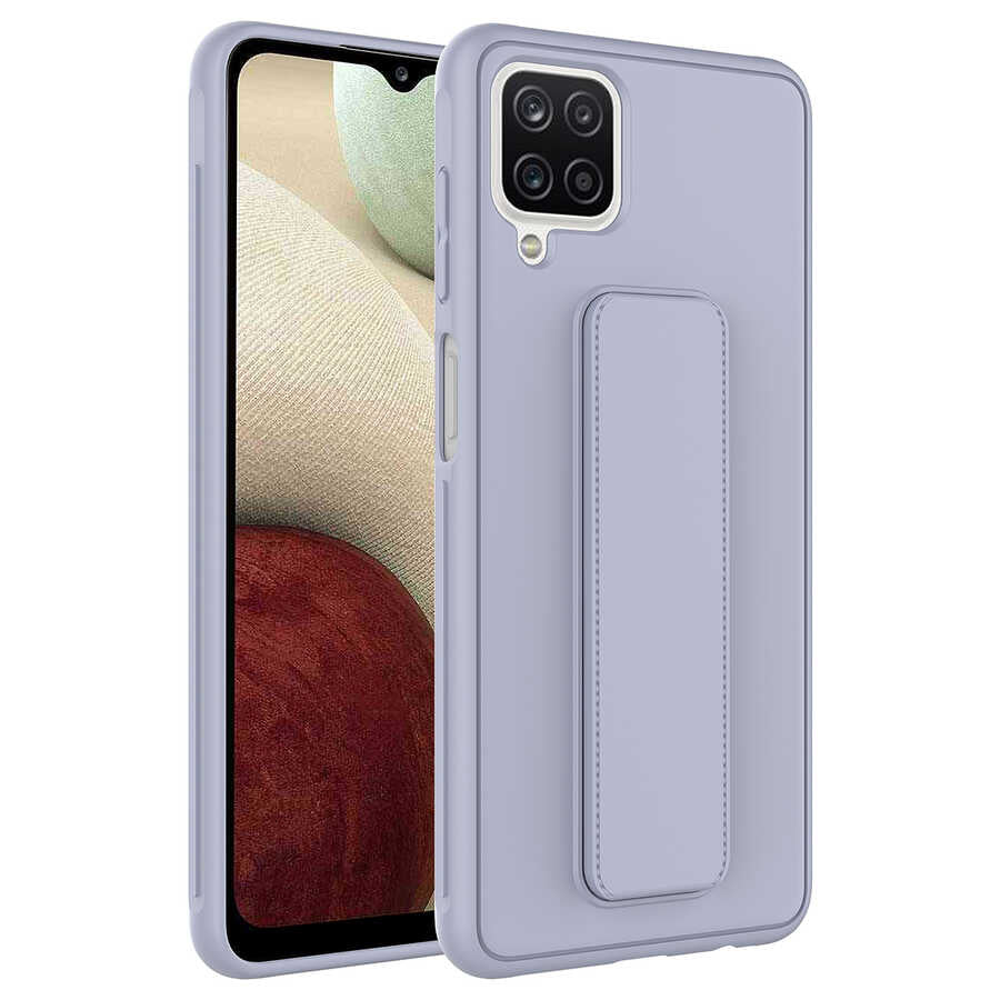Galaxy A12 Kılıf Zore Qstand Kapak