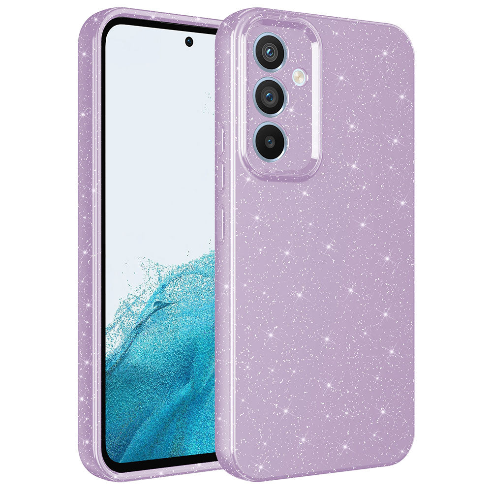 Galaxy A14 Kılıf Kamera Korumalı Simli Lüks Zore Koton Kapak