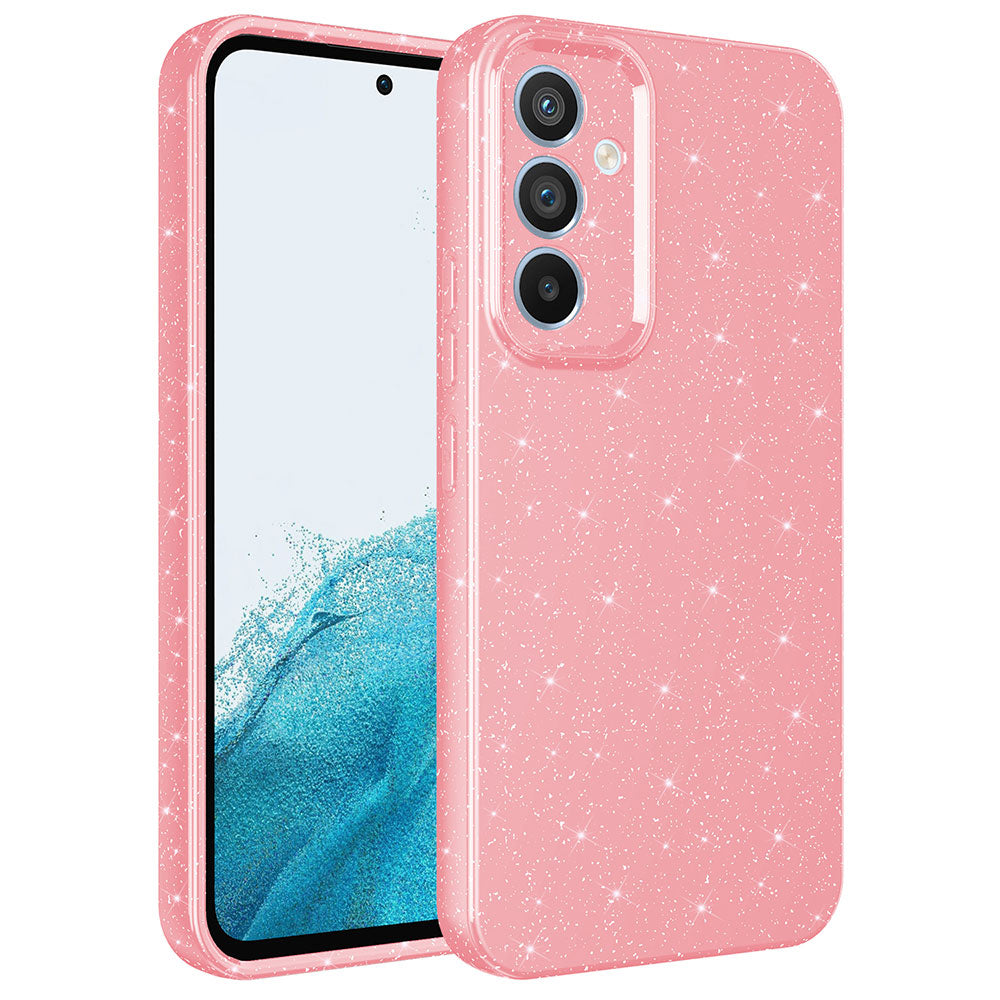 Galaxy A14 Kılıf Kamera Korumalı Simli Lüks Zore Koton Kapak
