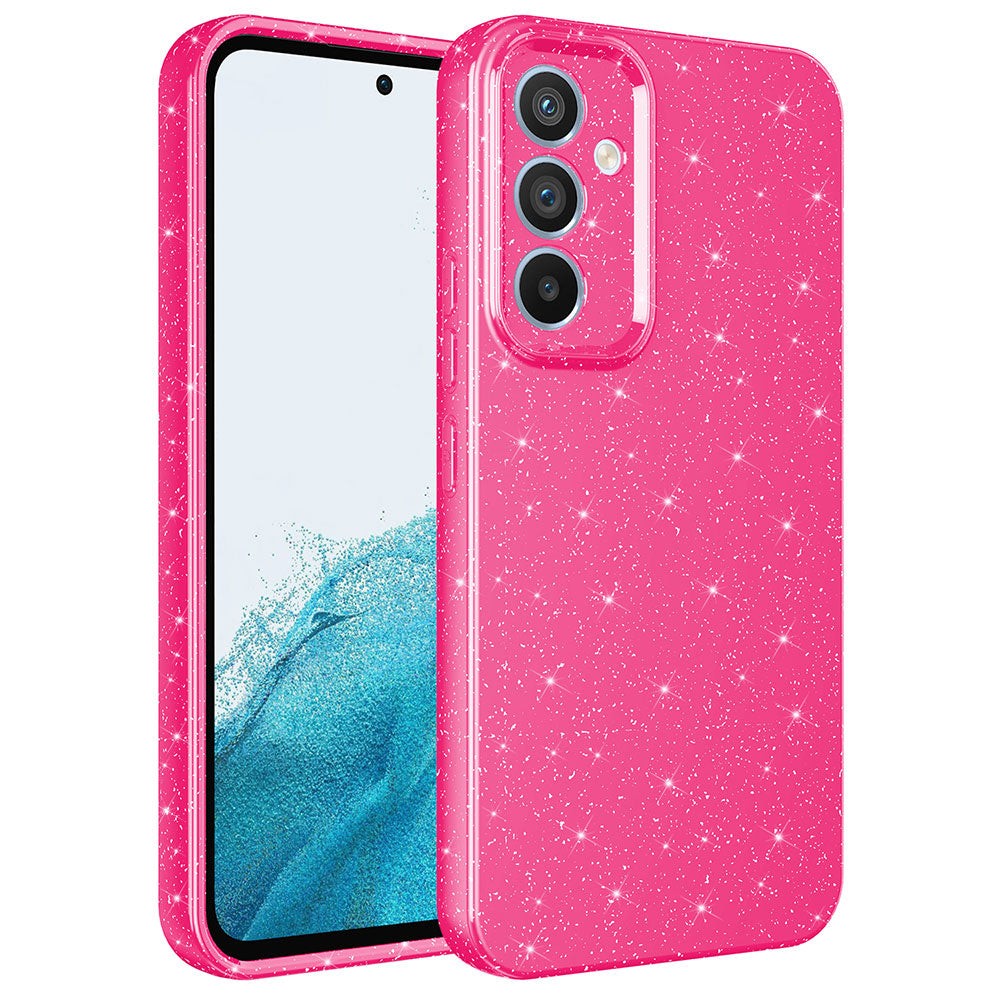 Galaxy A14 Kılıf Kamera Korumalı Simli Lüks Zore Koton Kapak