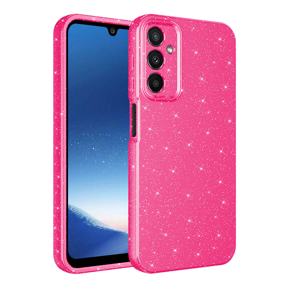Galaxy A15 Kılıf Kamera Korumalı Simli Lüks Zore Koton Kapak