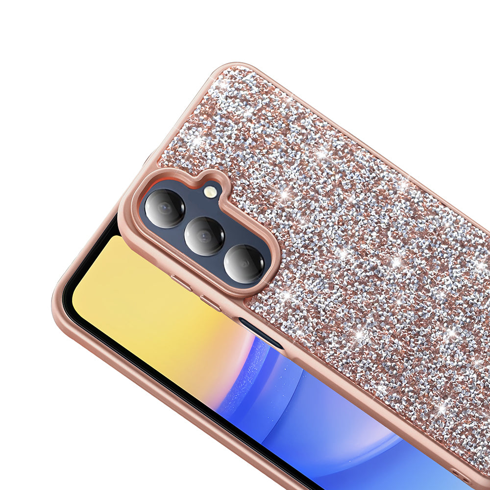 Galaxy A16 Kılıf Parlak Taşlı Tasarım Zore Pırlanta Kapak