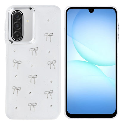 Galaxy A17 Kılıf Airbag Tasarımlı Simli Şeffaf Zore Kutup Kapak