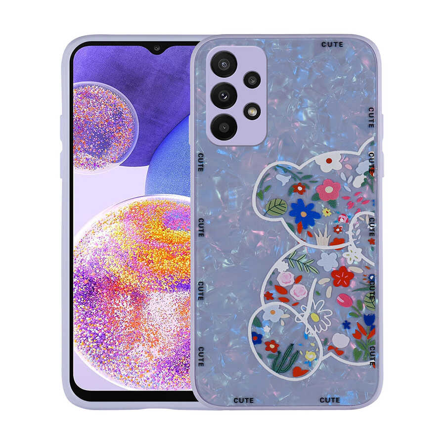 Galaxy A23 Kılıf Desenli Sert Silikon Zore Mumila Kapak