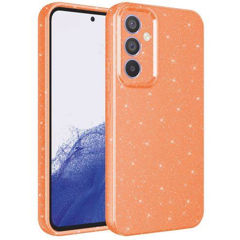 Galaxy A24 Kılıf Kamera Korumalı Simli Lüks Zore Koton Kapak