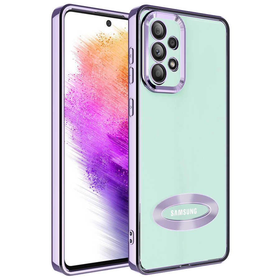 Galaxy A32 4G Kılıf Kamera Korumalı Logo Gösteren Zore Omega Kapak
