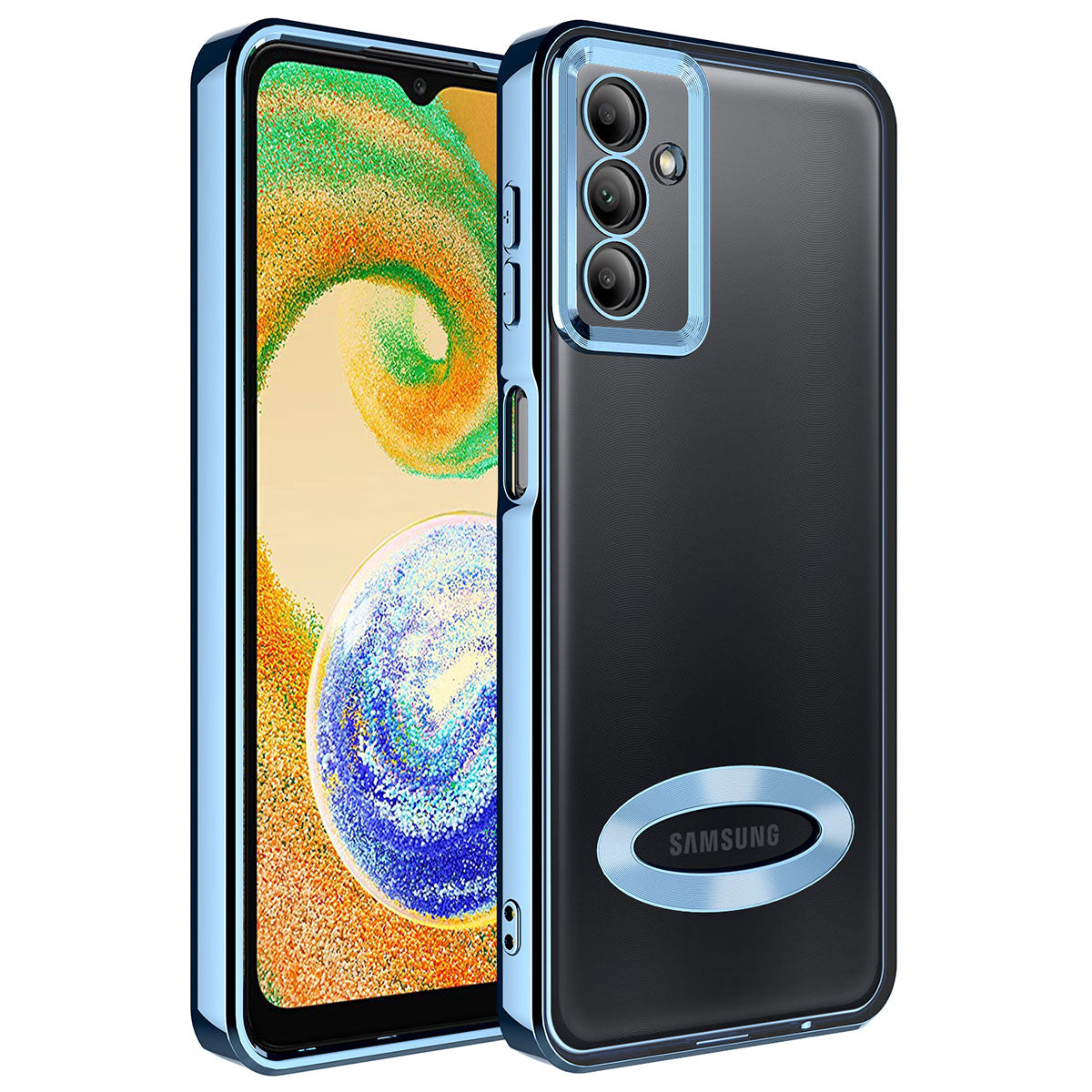 Galaxy A34 Kılıf Kamera Korumalı Logo Gösteren Zore Omega Kapak
