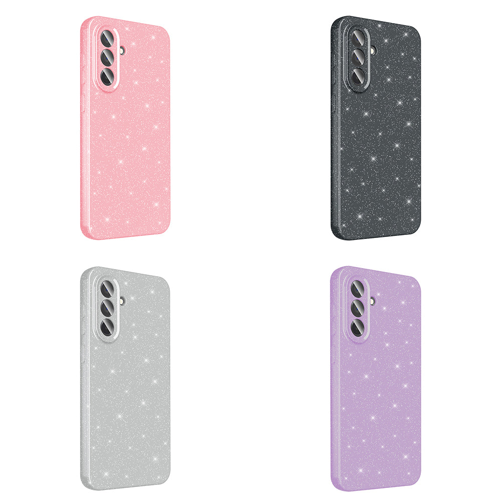 Galaxy A36 Kılıf Kamera Korumalı Simli Lüks Zore Koton Kapak