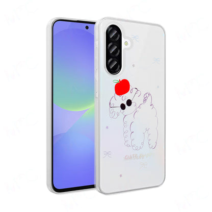 Galaxy A36 Kılıf Şeffaf Figürlü Zore Folk Sert Kapak