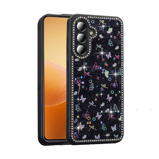 Galaxy A36 Kılıf Taşlı ve Simli Tasarım Zore Azra Kapak