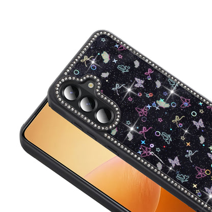 Galaxy A36 Kılıf Taşlı ve Simli Tasarım Zore Azra Kapak