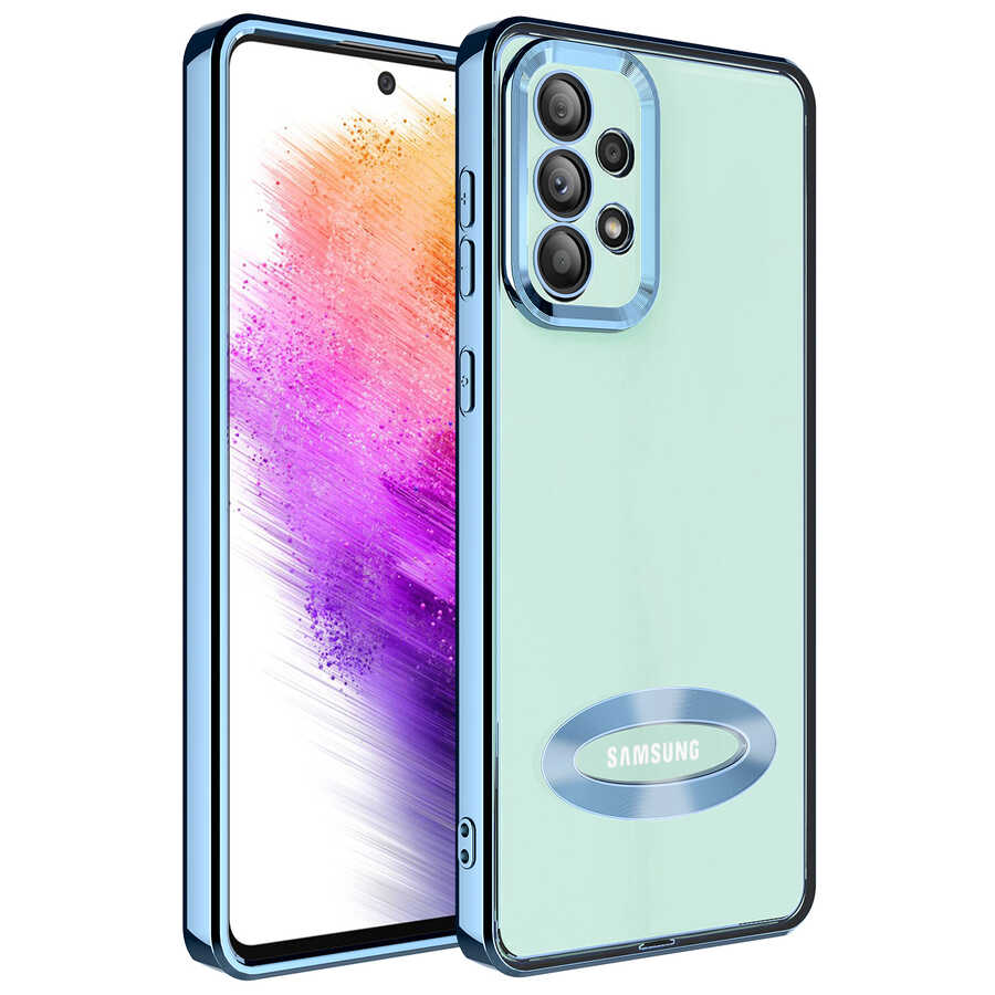 Galaxy A53 5G Kılıf Kamera Korumalı Logo Gösteren Zore Omega Kapak