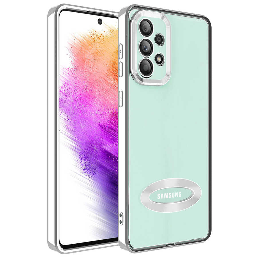 Galaxy A53 5G Kılıf Kamera Korumalı Logo Gösteren Zore Omega Kapak