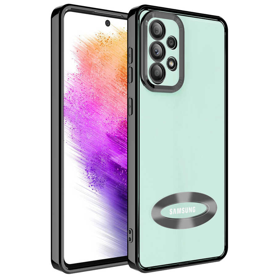 Galaxy A53 5G Kılıf Kamera Korumalı Logo Gösteren Zore Omega Kapak