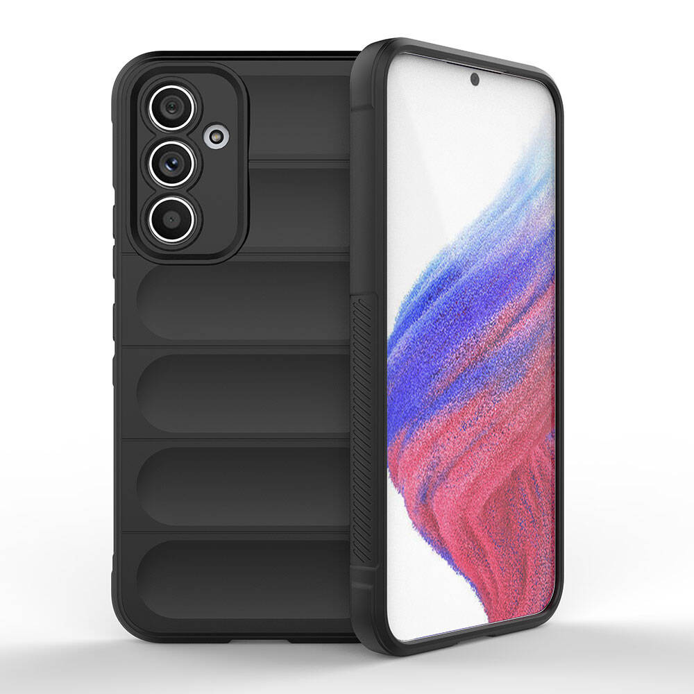 Galaxy A54 Kılıf Esnek TPU Oyuklu Arka Yüzey Tasarımlı Zore Etnik Silikon Kapak
