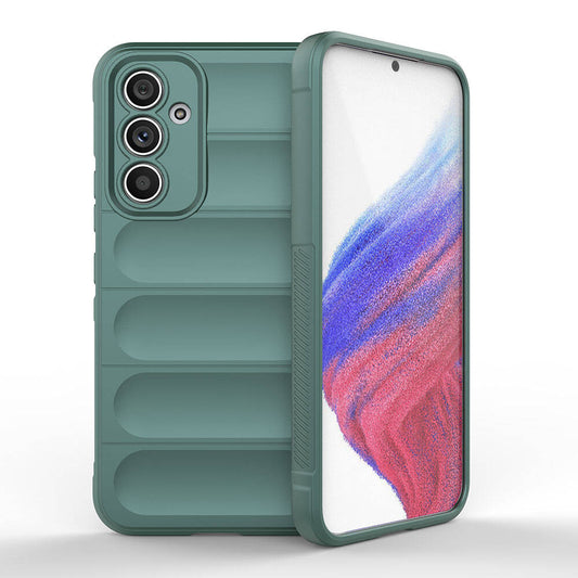 Galaxy A54 Kılıf Esnek TPU Oyuklu Arka Yüzey Tasarımlı Zore Etnik Silikon Kapak