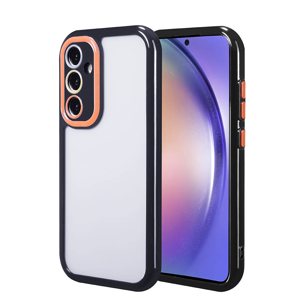 Galaxy A54 Kılıf Kamera Korumalı Renkli Kenar ve Çerçeve Tasarımlı Zore Vitamin Kapak