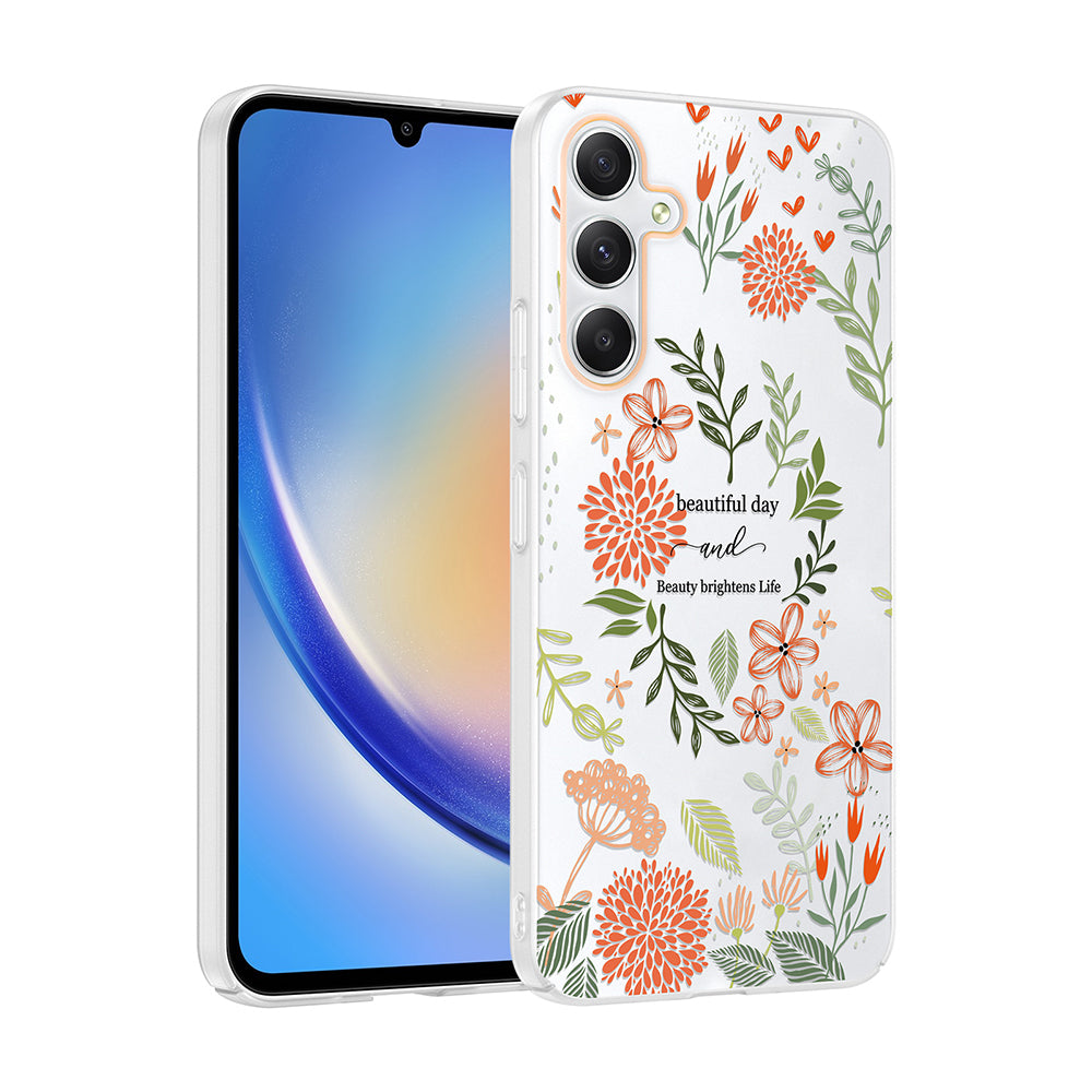 Galaxy A55 Kılıf Kamera Korumalı Desenli Zore Klip Kapak