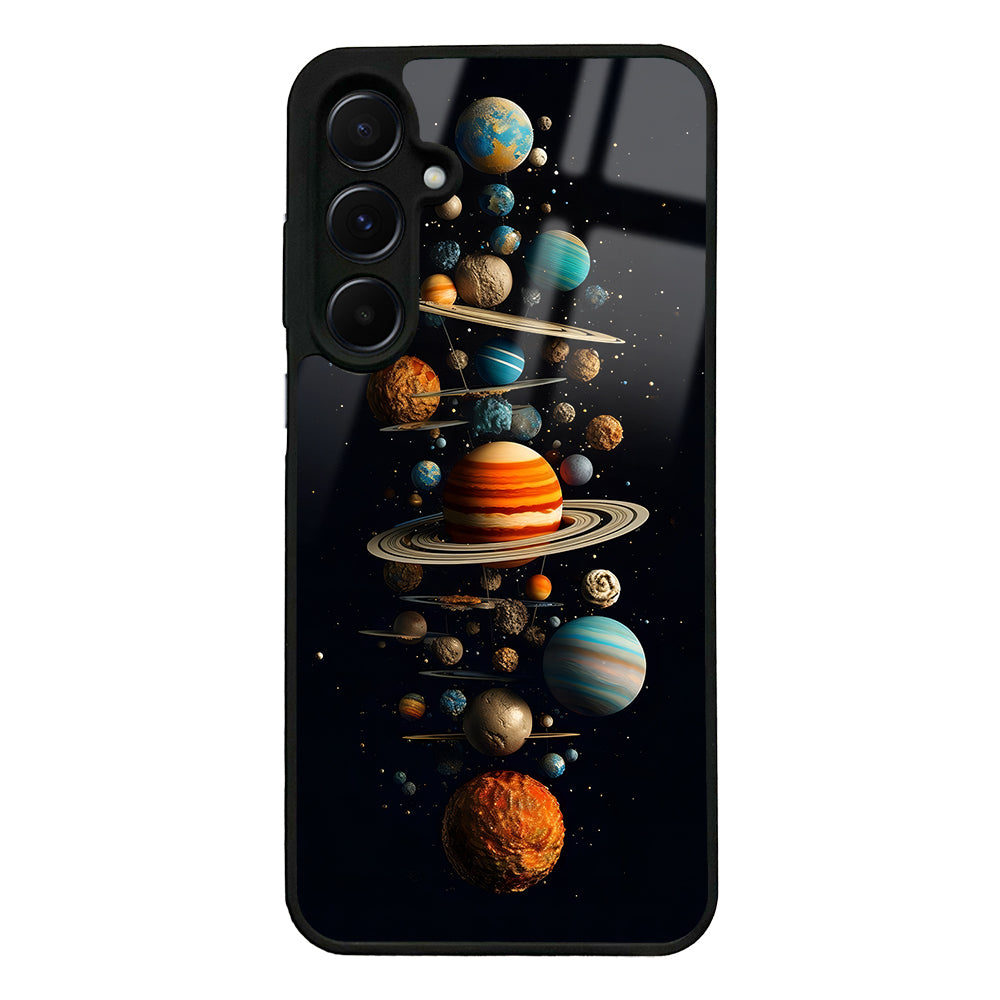 Galaxy A55 Kılıf Kamera Korumalı Desenli Zore Lusi Kapak