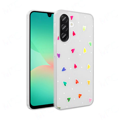 Galaxy A56 Kılıf Şeffaf Figürlü Zore Folk Sert Kapak