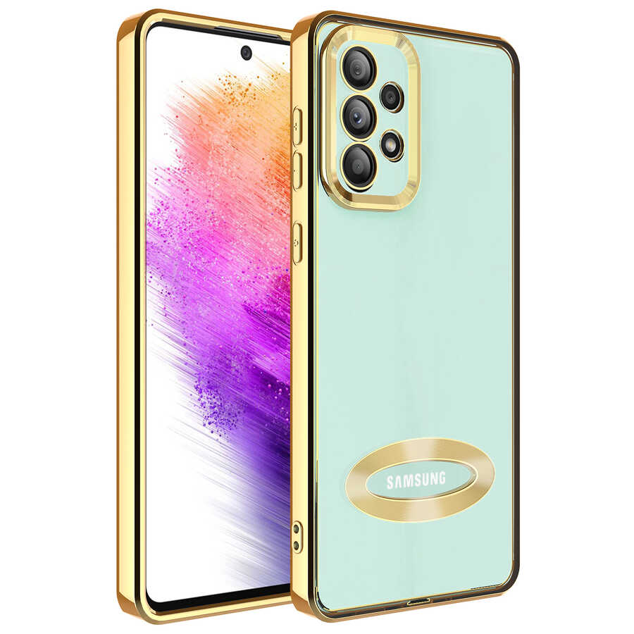 Galaxy A73 Kılıf Kamera Korumalı Logo Gösteren Zore Omega Kapak