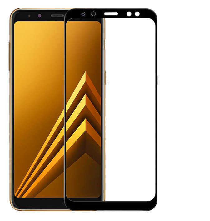 Galaxy A8 Plus 2018 Zore Ekranı Tam Kaplayan Düz Cam Koruyucu