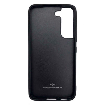 Galaxy S22 Kılıf Kajsa Pearl Pattern Hakiki Deri Kapak