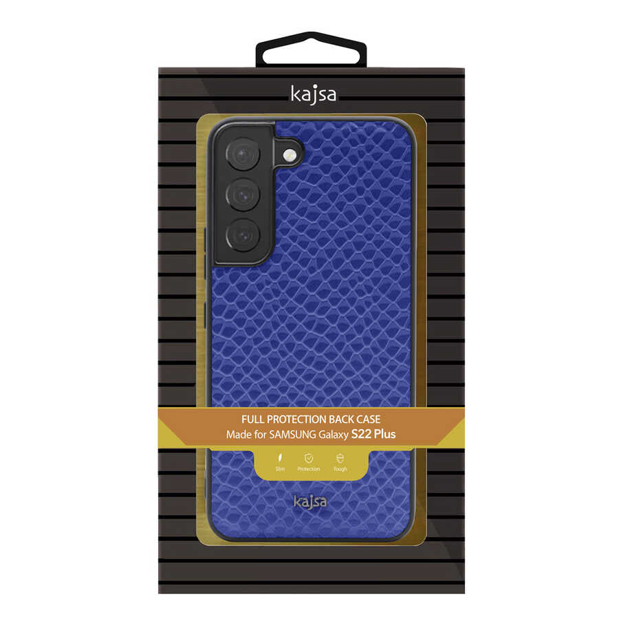Galaxy S22 Kılıf Kajsa Pearl Pattern Hakiki Deri Kapak