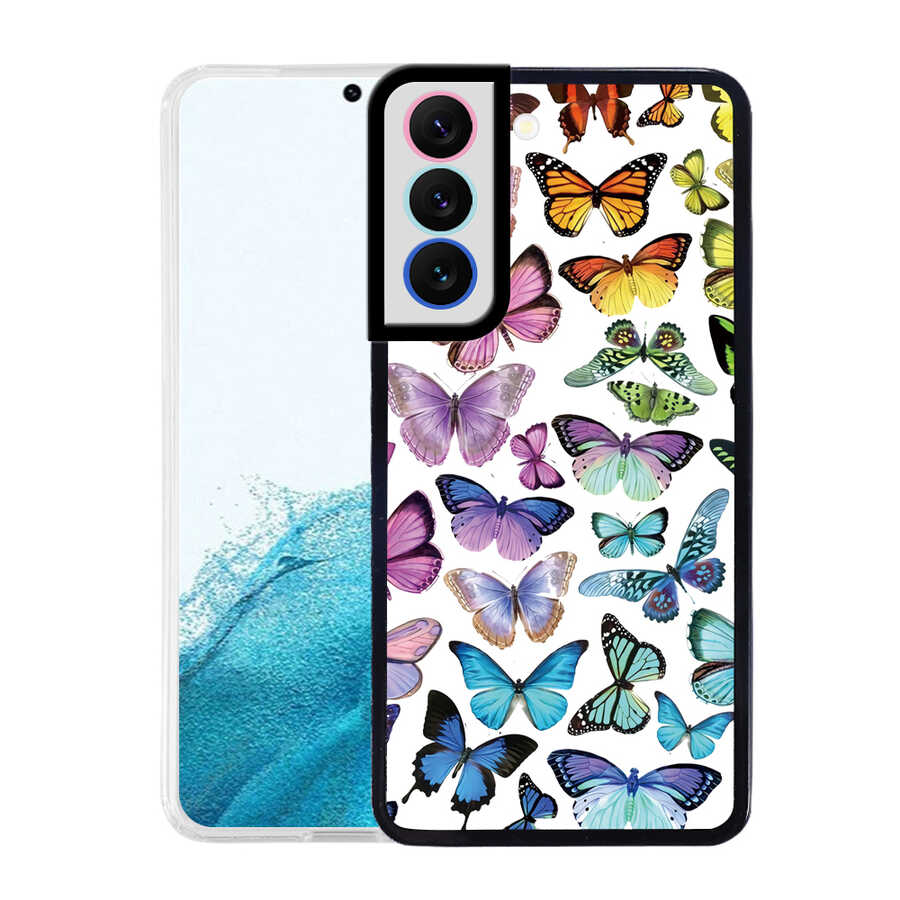 Galaxy S22 Kılıf Zore M-Fit Desenli Kapak