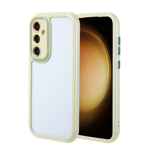Galaxy S23 FE Kılıf Kamera Korumalı Renkli Kenar ve Çerçeve Tasarımlı Zore Vitamin Kapak