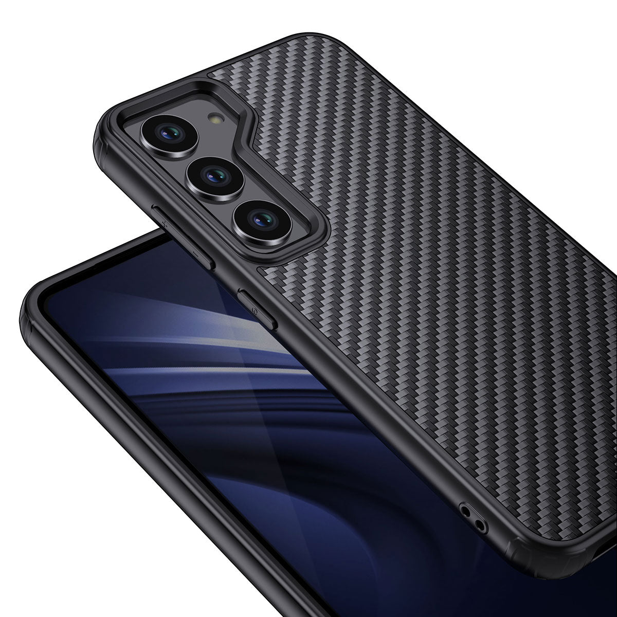 Galaxy S23 Kılıf Aramid Karbon Fiber M-safe Özellikli Wlons Radison Kapak