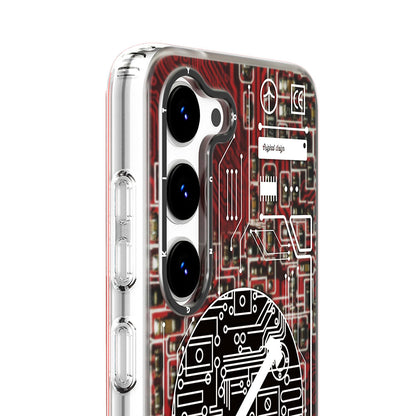 Galaxy S23 Kılıf M-safe Şarj Özellikli YoungKit Technology Serisi Kapak