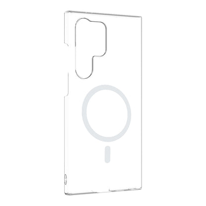 Galaxy S23 Ultra Kamera Korumalı M-Safe Şarj Özellikli Şeffaf Zore London Sert PC Kapak