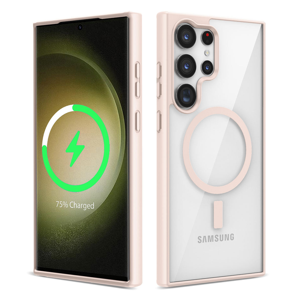 Galaxy S23 Ultra Kılıf M-safe Wireless Şarj Özellikli Silikon Zore Ege Kapak