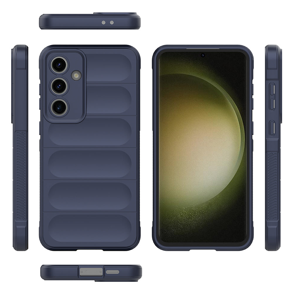 Galaxy S24 FE Kılıf Esnek TPU Oyuklu Arka Yüzey Tasarımlı Zore Etnik Silikon Kapak