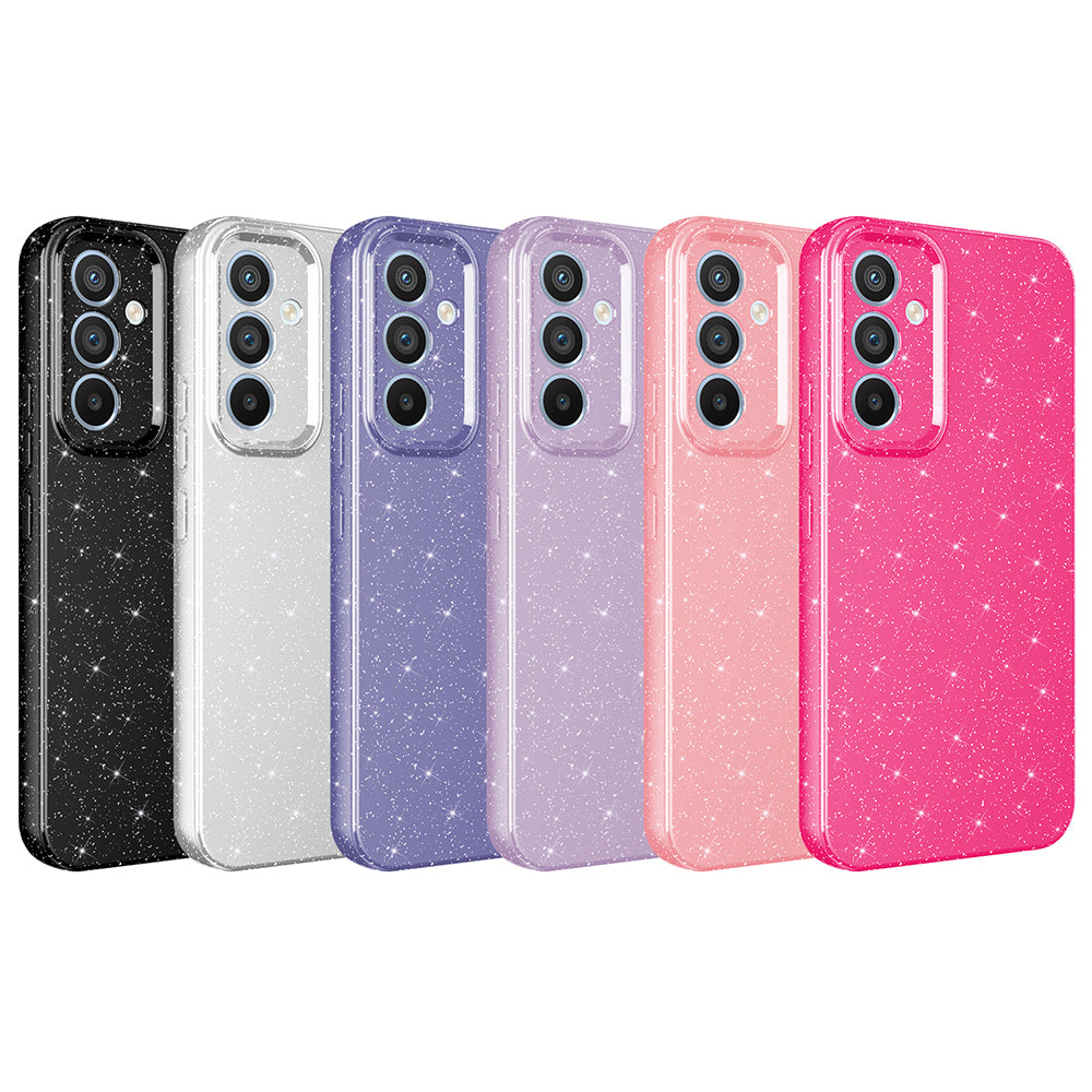 Galaxy S24 FE Kılıf Kamera Korumalı Simli Lüks Zore Koton Kapak