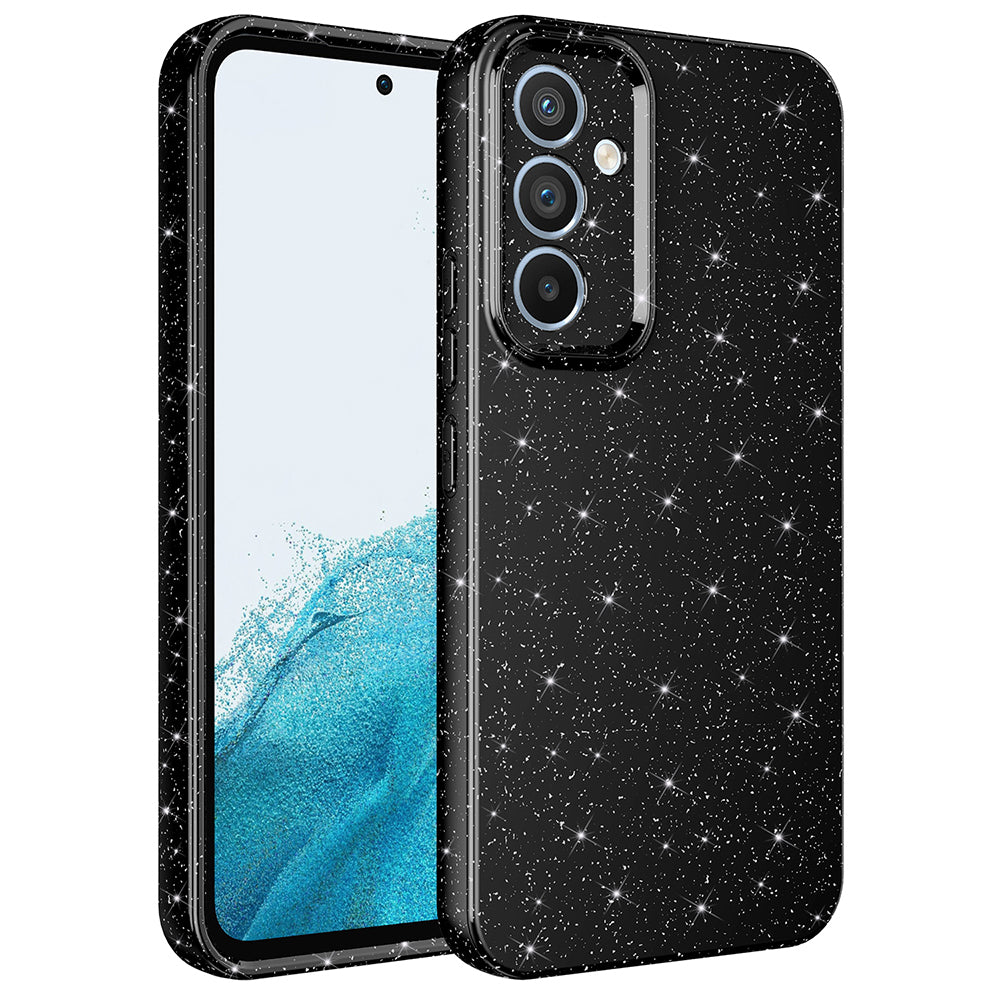 Galaxy S24 FE Kılıf Kamera Korumalı Simli Lüks Zore Koton Kapak