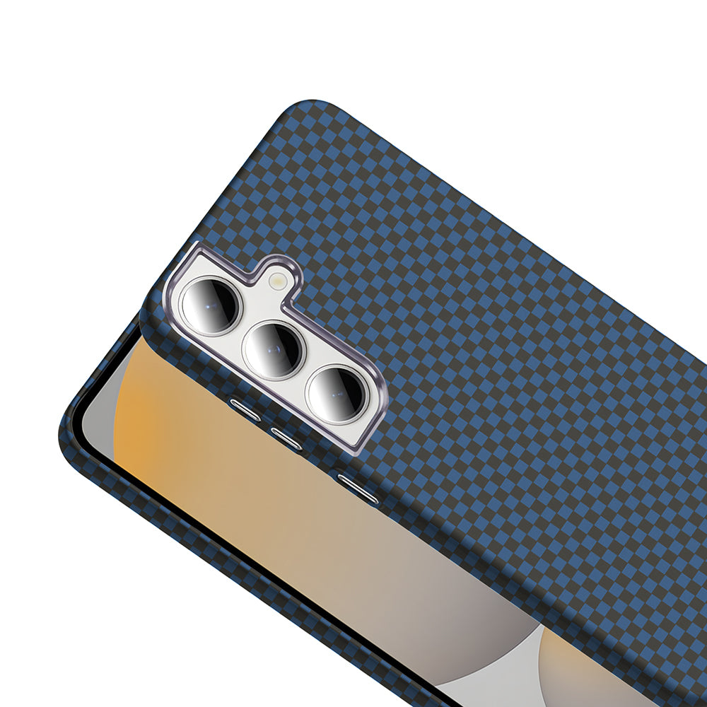 Galaxy S24 FE Kılıf M-safe Şarj Özellikli Karbon Fiber Görünümlü Zore Gros Kapak