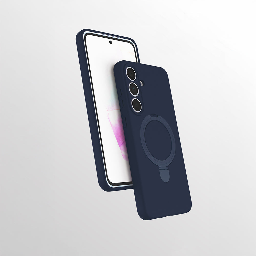 Galaxy S24 FE Kılıf M-safe Şarj Özellikli Standlı Zore Samara Kapak