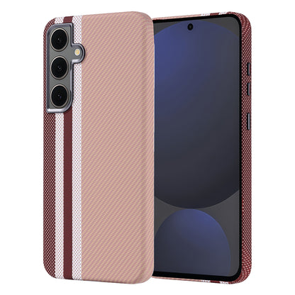 Galaxy S24 FE Kılıf M-safe Şarj Özellikli Karbon Fiber Görünümlü Zore Nekst Kapak