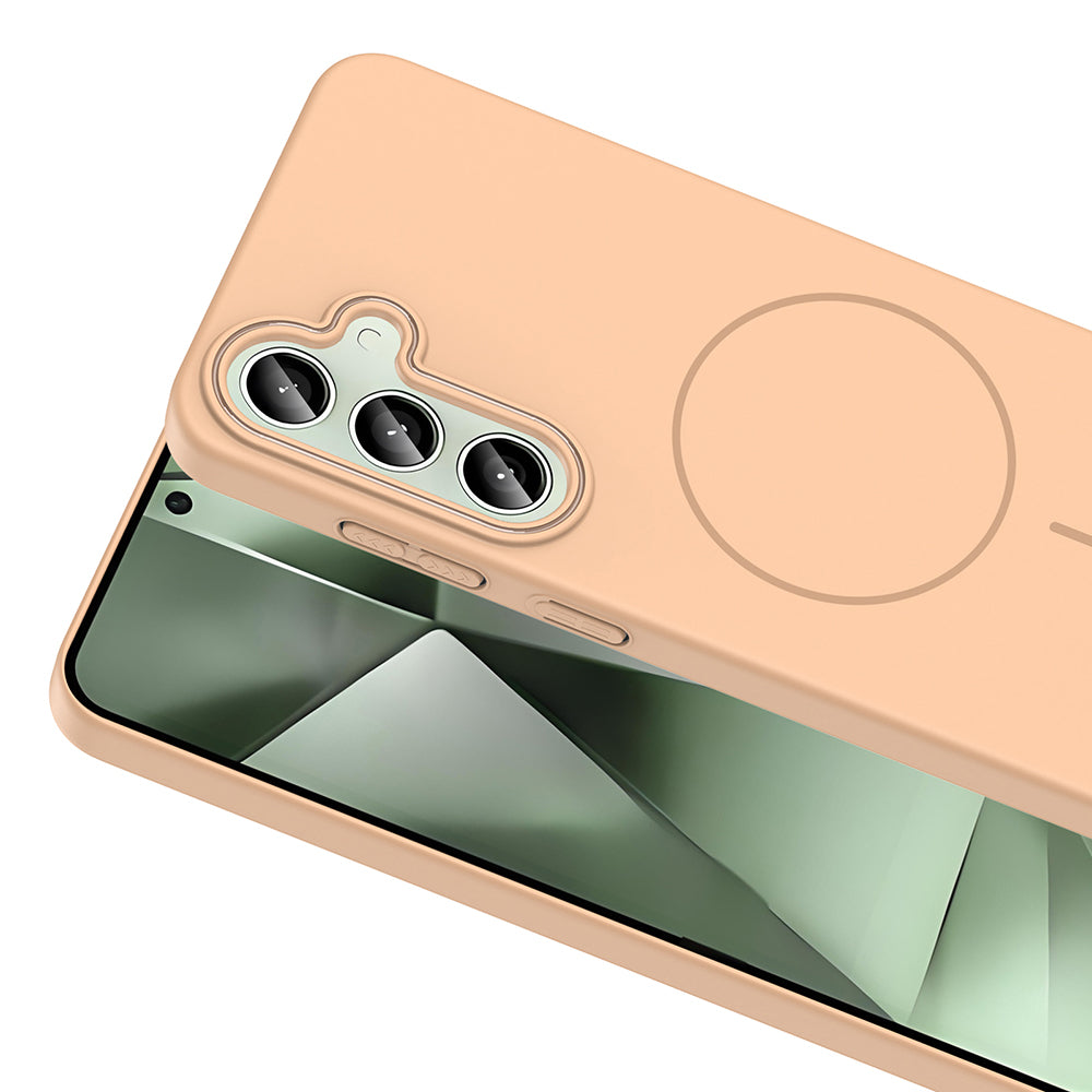 Galaxy S24 FE Kılıf M-safe Şarj Özellikli Zore Ruby Sert Kapak