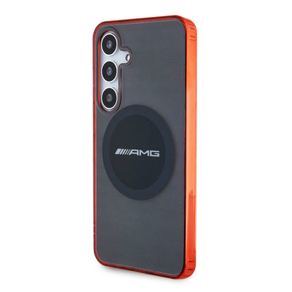 Galaxy S24 Kılıf AMG Orjinal Lisanslı M-safe Şarj Özellikli Transparan Timeless Kapak